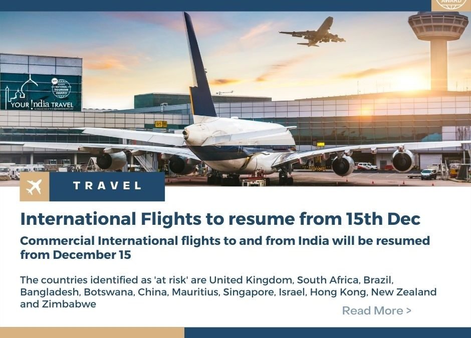 International flights to resume from December 15
